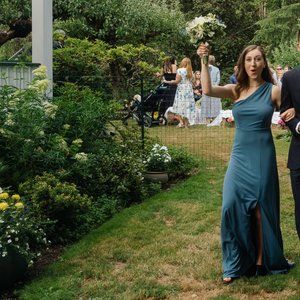 Birdy Grey Kira One Shoulder Dress - Crepe Twilight